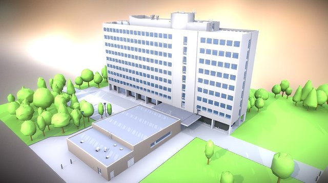 Simon building, Tilburg University 3D Model