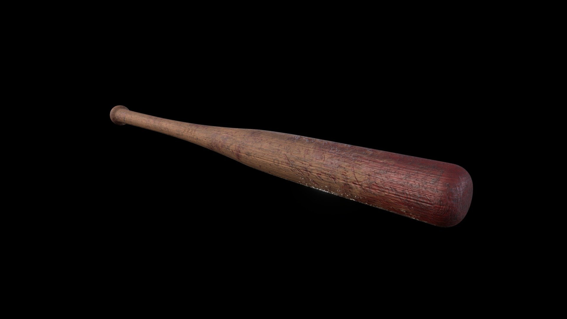 bloody baseball bat - Download Free 3D model by heyfe (@qmonter