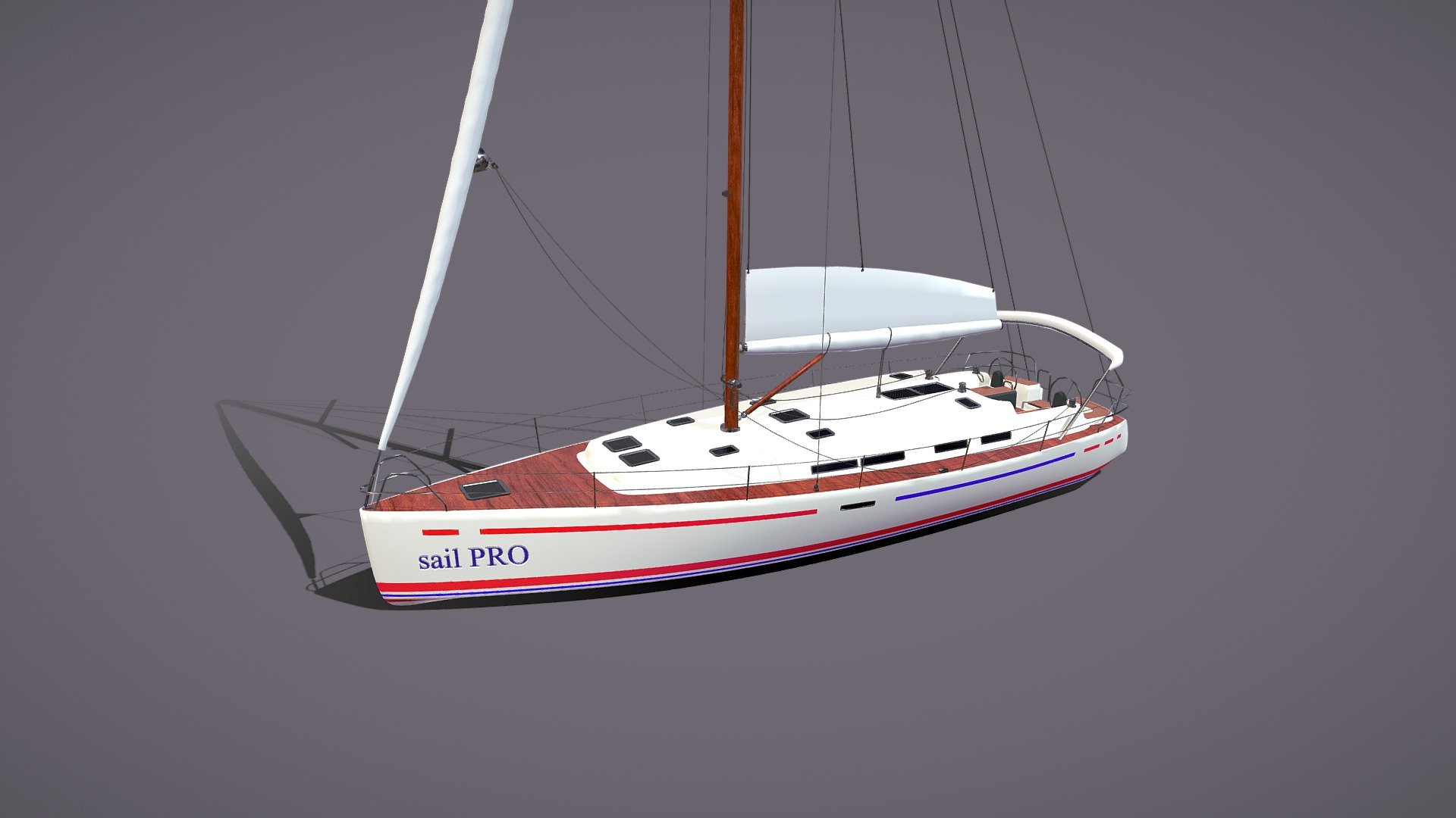 Sailing Yacht - Buy Royalty Free 3D model by MaX3Dd [296d3f6 ...