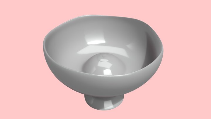 Free the nipple "D CUP" bowl model 3D Model