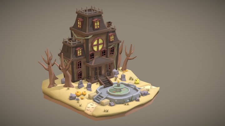 DAE Game Art 1 - Simple Scene 3D Model