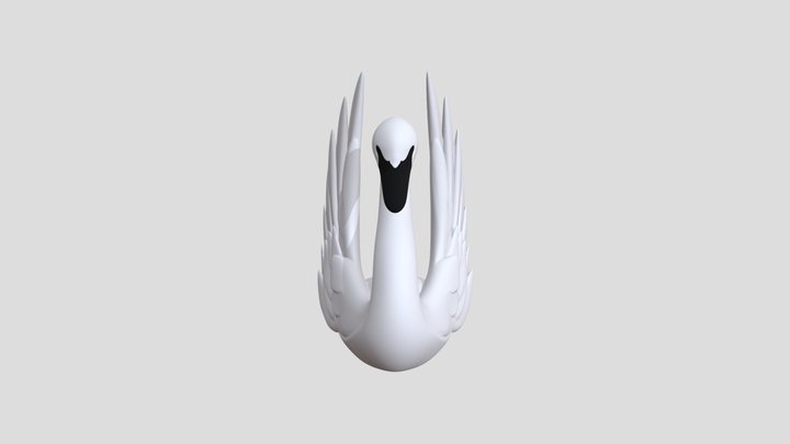 Deco Swan 3D Model