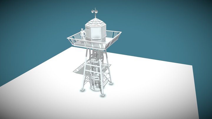 Prison Tower 3D Model