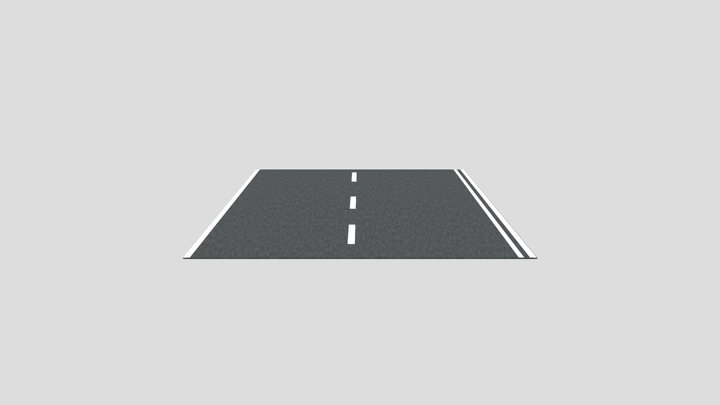 MAG Blacktop White Dash Right 5 Meter Square – Kostenloses 3D-Modell STL