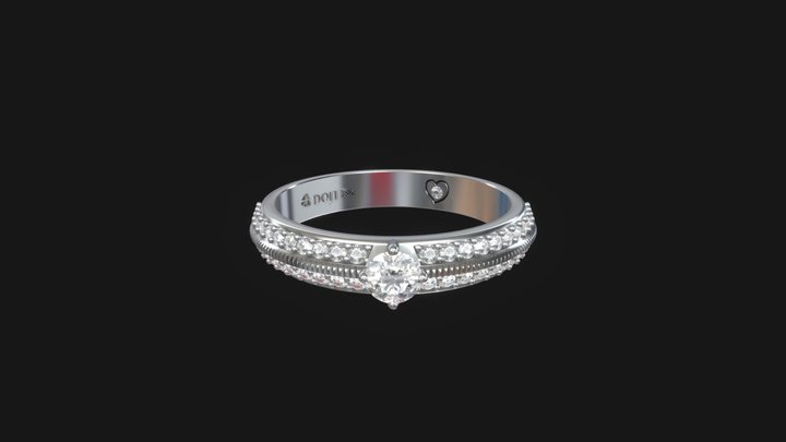 Doji Diamond Ring 3D Model