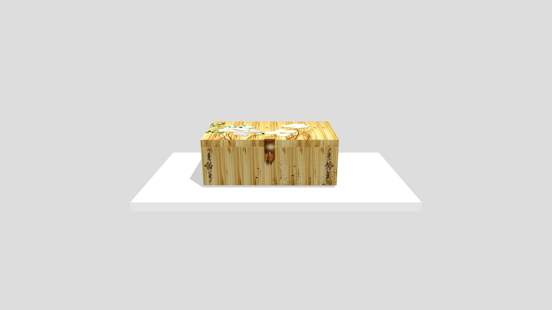 A Engraved Wooden Box