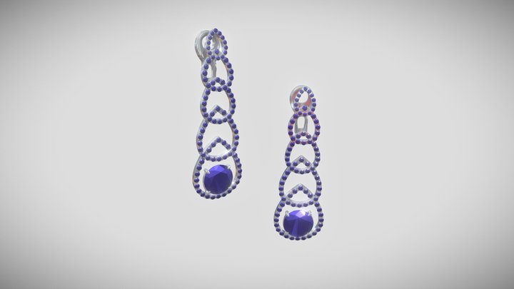 Jewelry earrings 3D Model