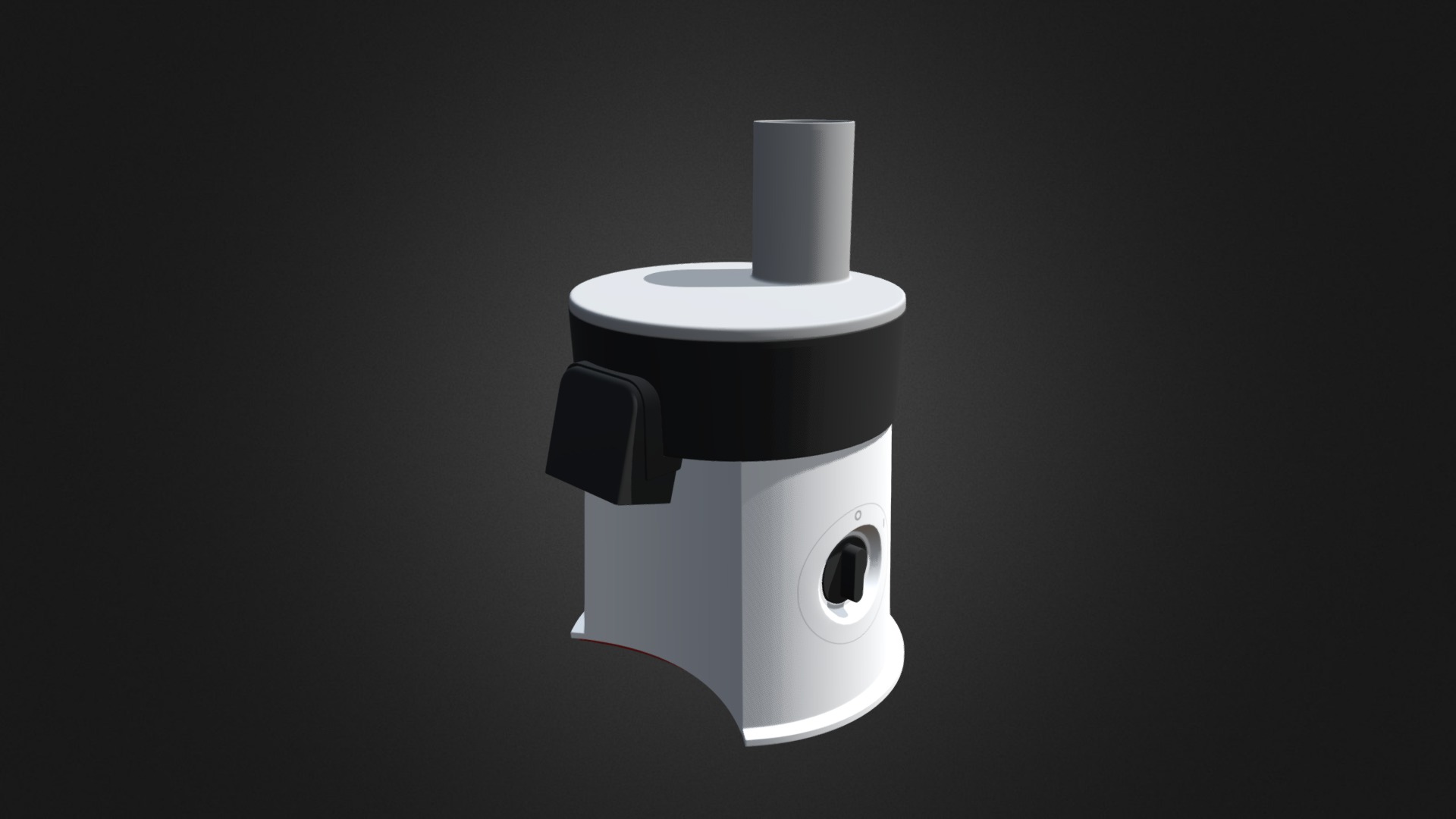3D model Electric Salad Maker - This is a 3D model of the Electric Salad Maker. The 3D model is about a white and black robot.