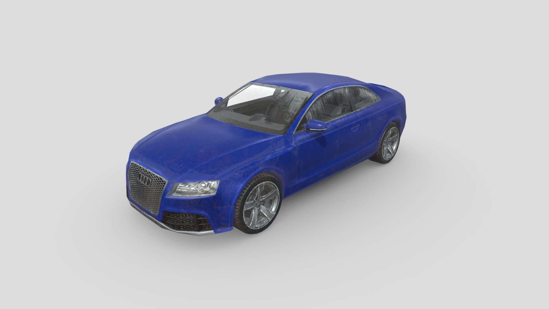 Low poly car: Audi RS5 2011 Blue - Buy Royalty Free 3D model by ROH3D ...