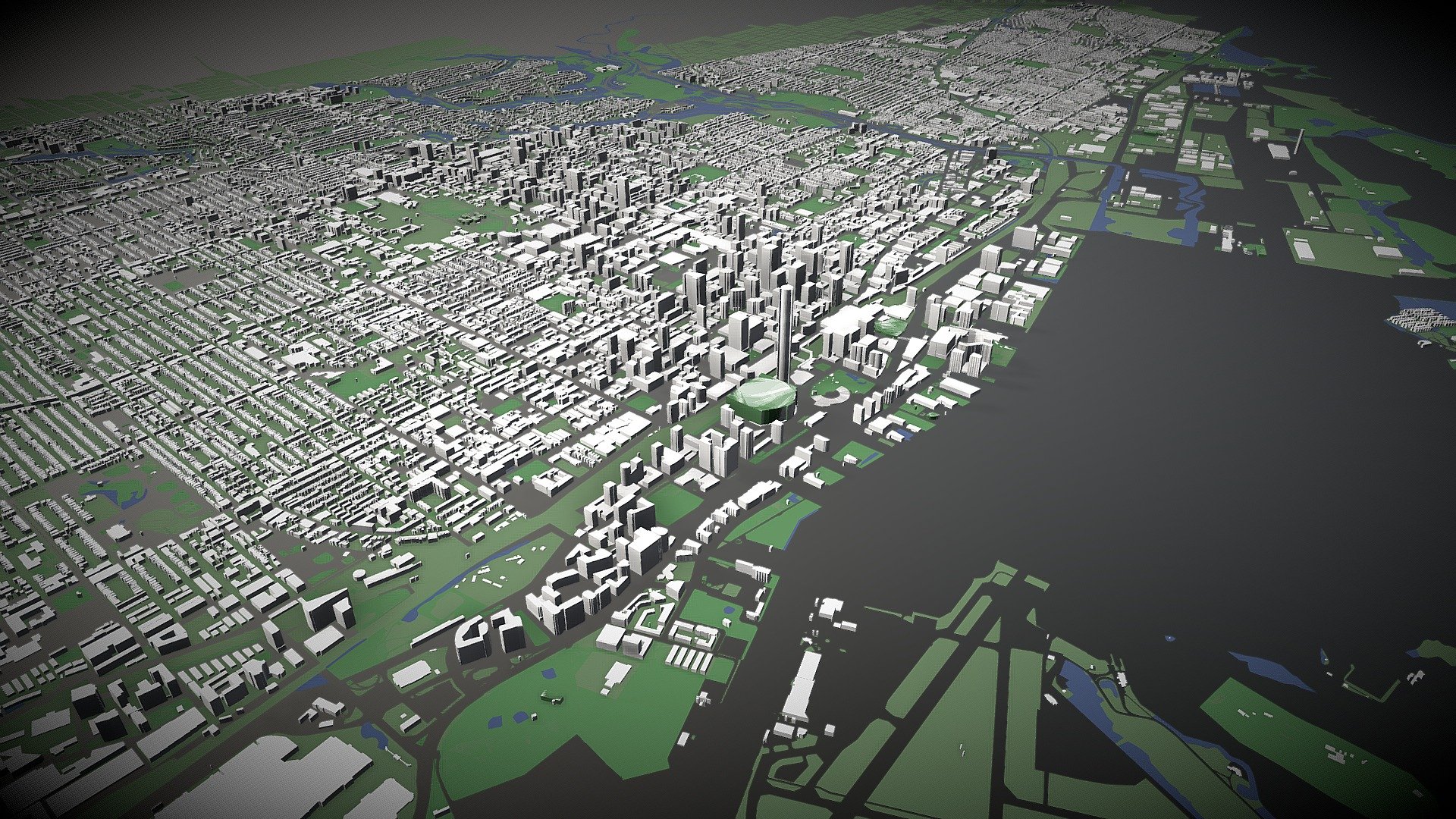 Toronto Canada - city and mass building - Buy Royalty Free 3D model by ...