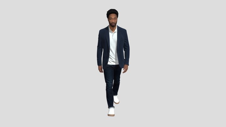 Navy Blazer Smart Casual – Modèle 3D gratuit STL