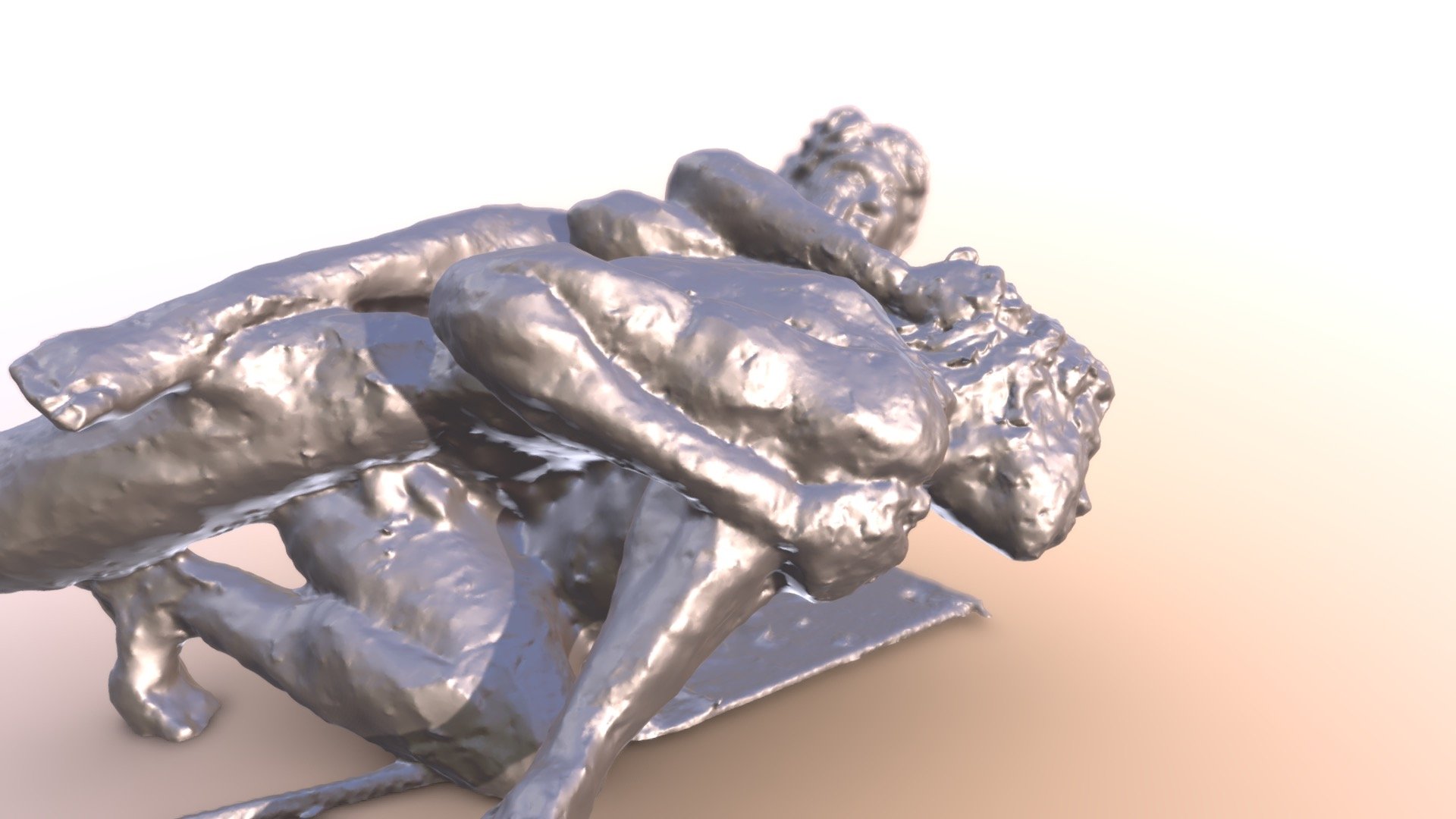 Wrestling figures — Sketchfab embed 3D viewer
