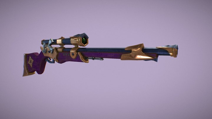Flint Rifle 3D Model