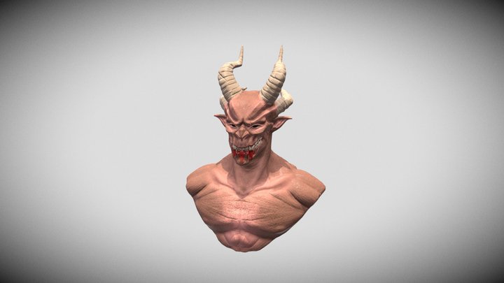 Demon head 3D Model