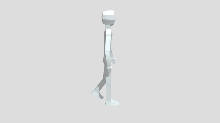 Rigged Low Poly Character 3D Model