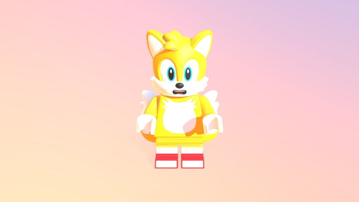 Tails (Lego) (updated with gfx) 3D Model