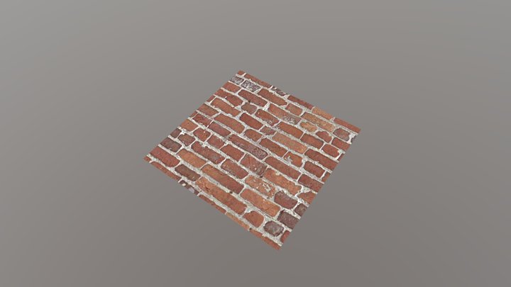 Brick Wall Texture 3D Model