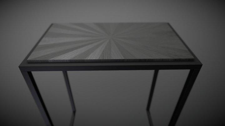 Console_Marqueterie 3D Model