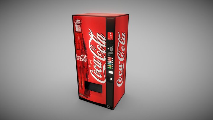 Coca Cola Vending Machine 3D Model