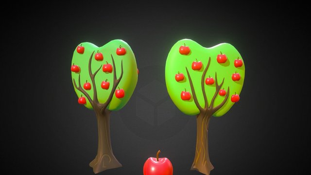 Apple Trees 3D Model