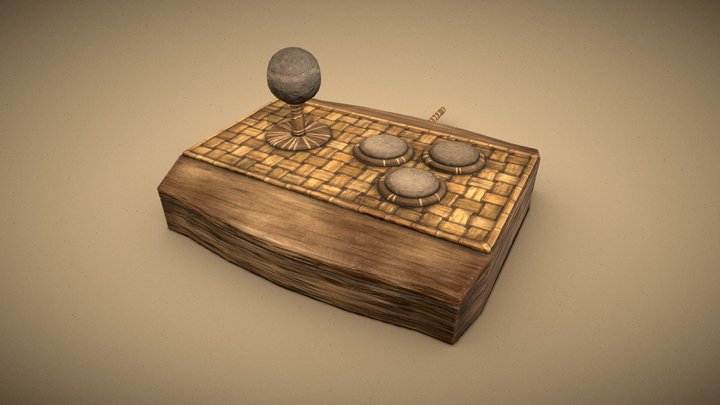 AAC202 A2 Arcade Stick 3D Model