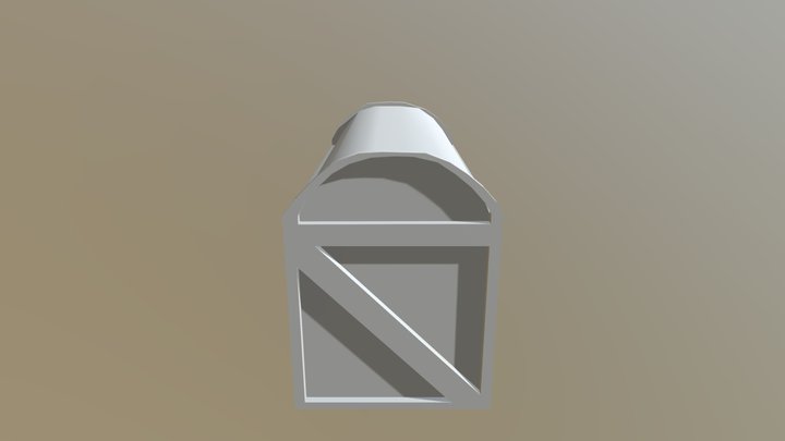 Chest Low Poly 3D Model