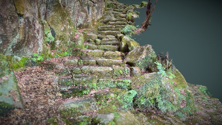 Kakehashi-zaka Slope - iPhone LiDAR 3D Model