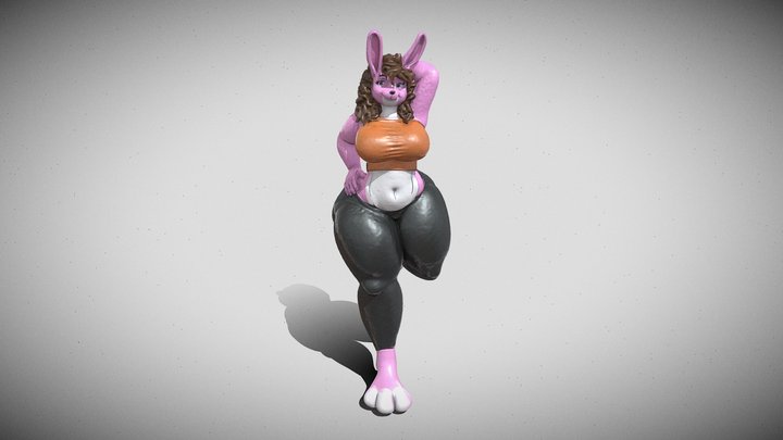 Julia (eyes and feet fixed) 3D Model