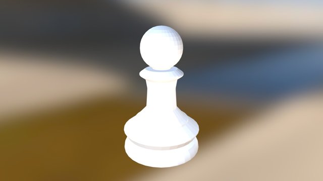 Chess Pawn top edit 3D Model