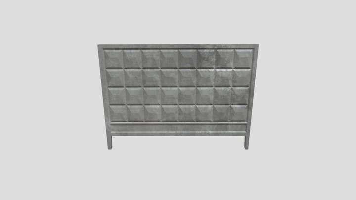 Soviet fence ПО-2 3D Model