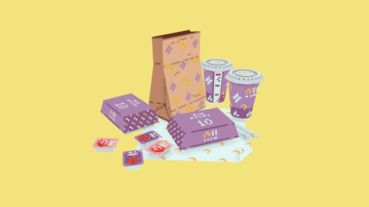 BTS Meal 2021 3D Model