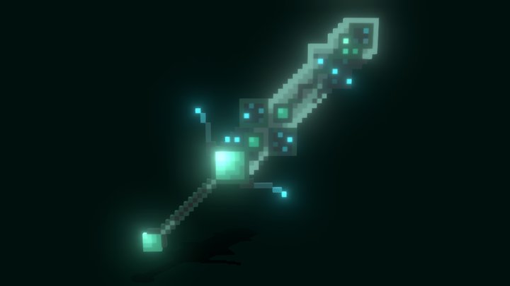 Minecraft Sword of the Sculk Warriors (Custom) 3D Model