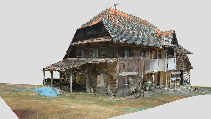 House Krkač, Dolnjaci, Banija 3D Model