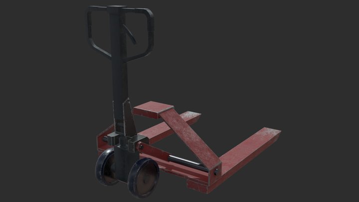 Warehouse Trolley 3D Model