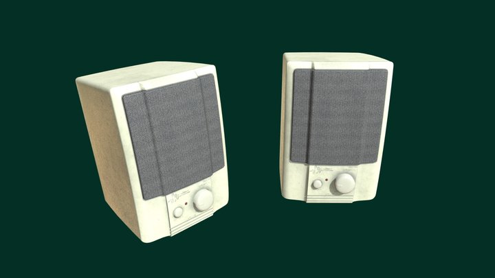 old ass computer speakers 3D Model