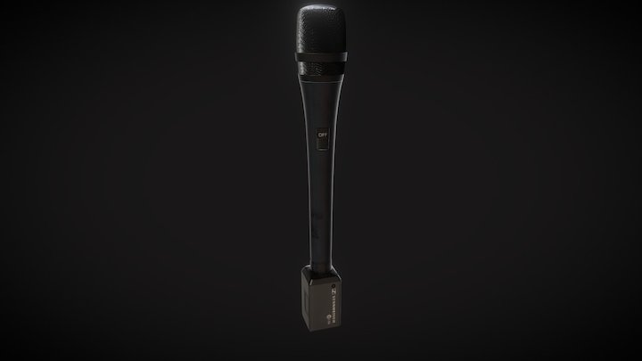 Sennheiser e935 render ready mic 3D Model