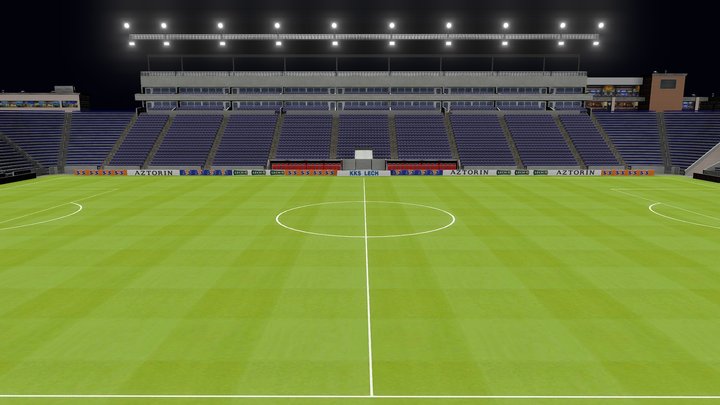 Football Stadium 3D Model