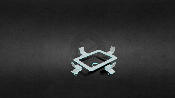 Sci-Fi table 3D Model