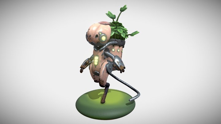 Plant Battery | Stylized Creation Assignment 3D Model