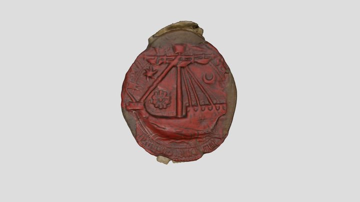Wax seal of Southampton (SC 4/2/407) 3D Model