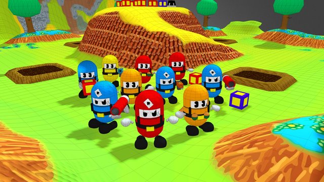 Team Buddies Quarrelsome Quarry 3D (Cartoon) 3D Model