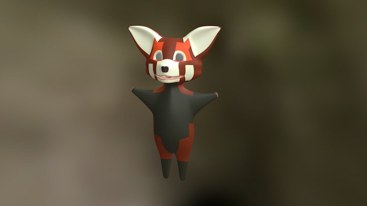 Red panda 3D Model