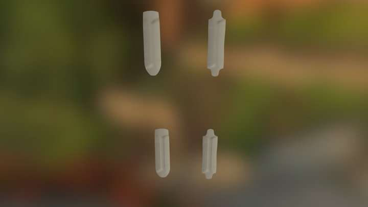 Wide Radial Drop 3D Model