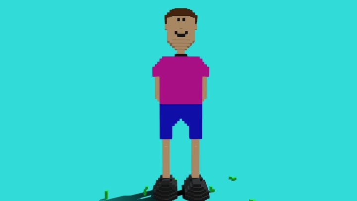 Perso boy (Pixel Art 3D) 3D Model