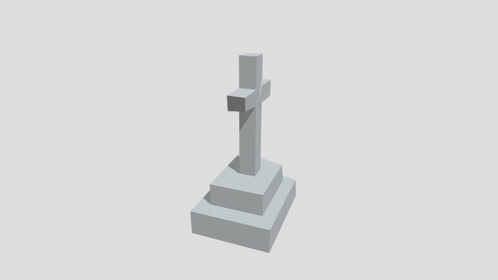 Broken Cross 3D Model