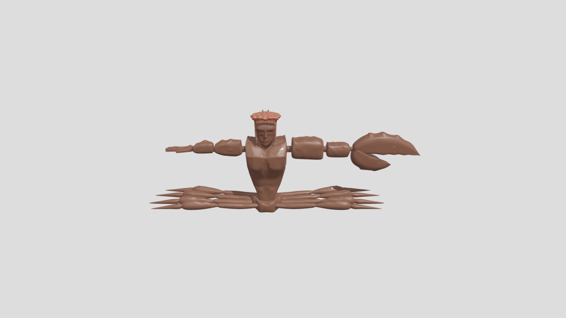 KNB217: Crab-Man Unfinished With Retopology