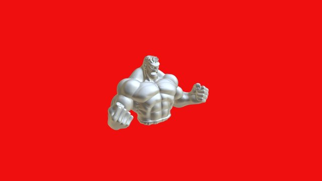 Hulk Statue - Postać Hulk 3D Model