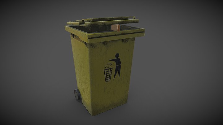 A 240l garbage container.