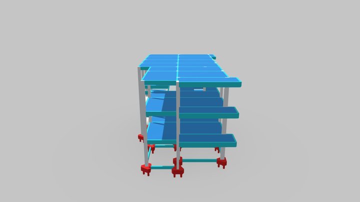Projeto estrutural Residêncial Paraíso 3D Model