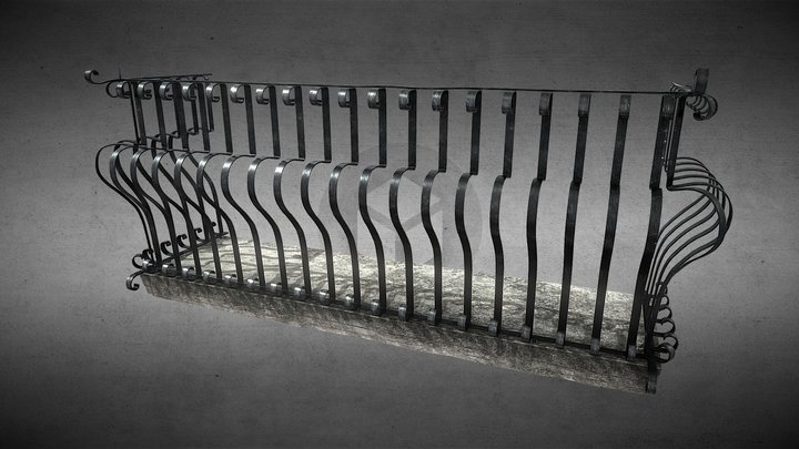 Balcone - italian balcony 3D Model